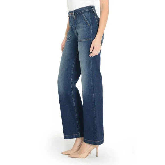 Fidelity Anthropologie Joni Jeans Crete Blue Stretch Women's 26 Made In USA - Picture 3 of 14